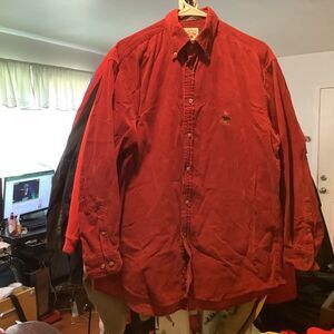 Falcónable falconable corduroy thin red color embroidered embroidery size medium